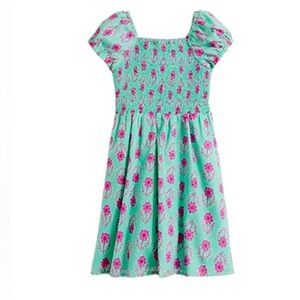 J. Crew Kids Dress in Turquoise and Pink Floral
